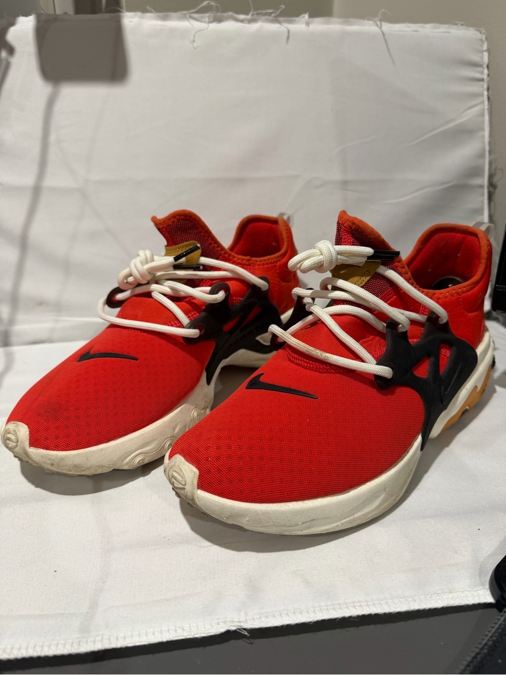 Nike Presto React Orange Tomato Slip On Sock Shoe Pull On Athletic Sneaker
